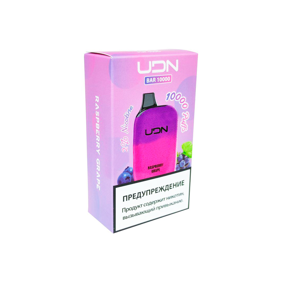 Электронная сигарета UDN Bar 10000 "Raspberry Grape" 1 шт/уп