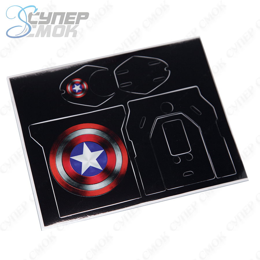 Наклейка-стикер серия Super Heroes &quot;Captain America&quot;>