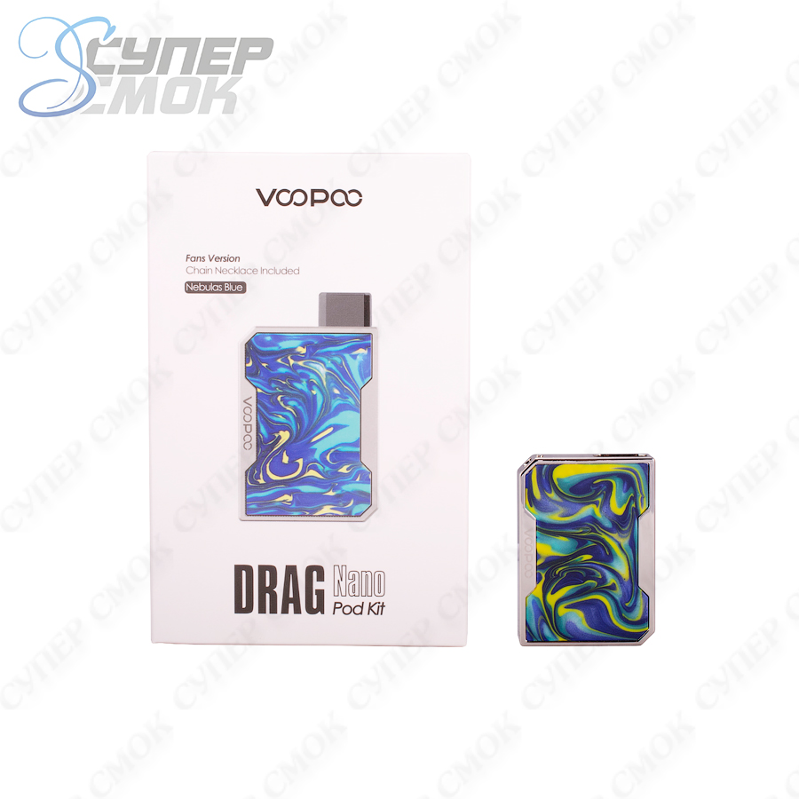 Набор Voopoo Drag Nano Pod (Сине-голубой - Nebulas Blue)>