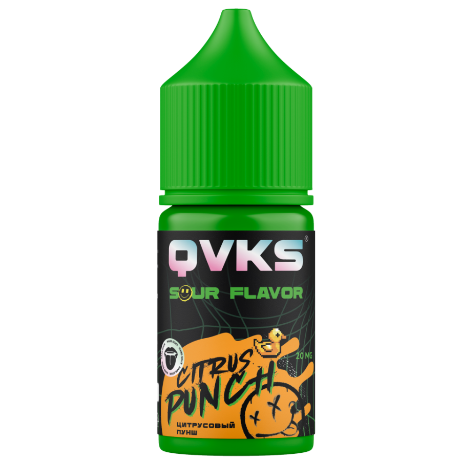 Жидкость QVKS Salt Sour "Цитрусовый пунш" 30 мл