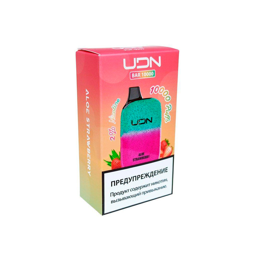 Электронная сигарета UDN Bar 10000 "Aloe Strawberry" 1 шт/уп