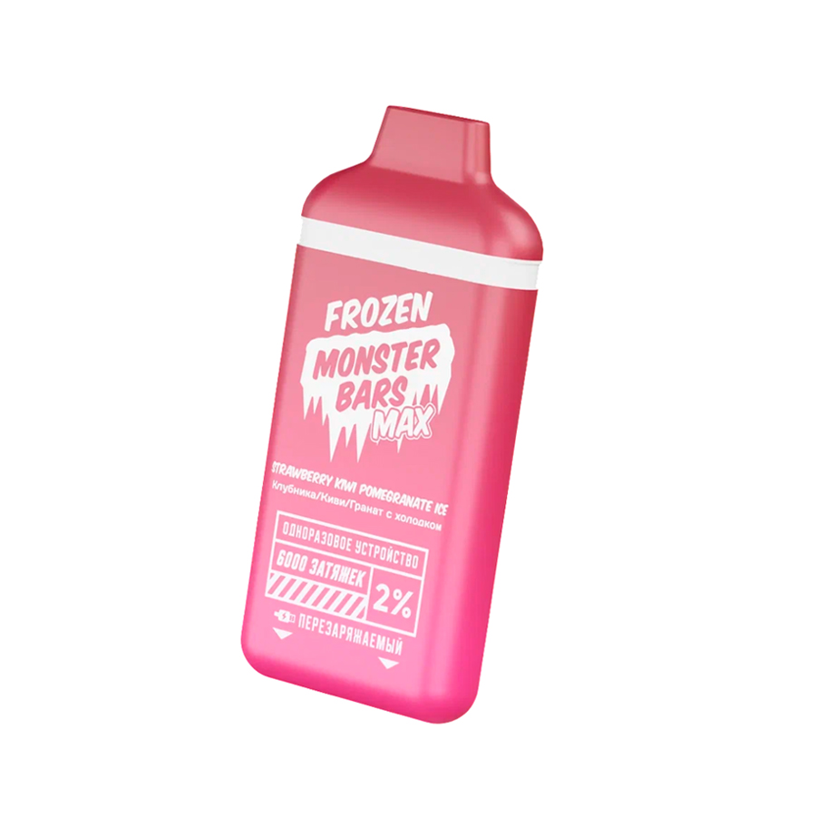 Электронная сигарета Monster Bars "Strawberry Kiwi Pomegranate Ice" 1 шт/уп