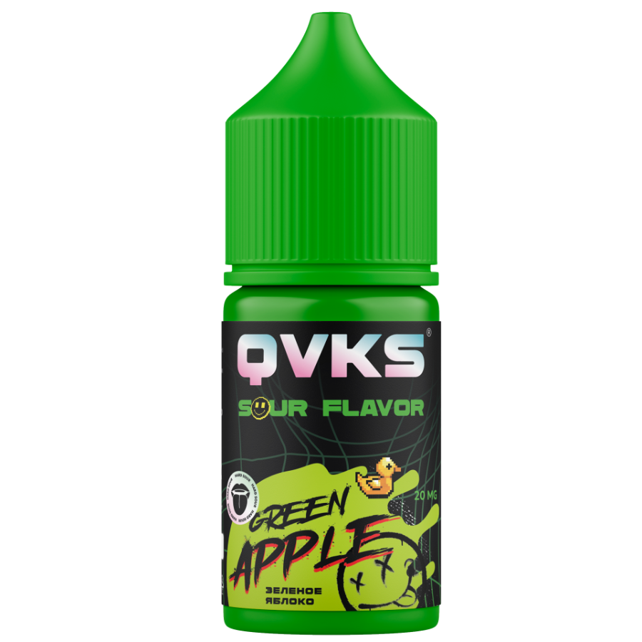 Жидкость QVKS Salt Sour "Зелёное Яблоко" 30 мл