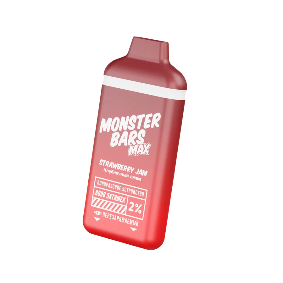 Электронная сигарета Monster Bars "Strawberry Jam" 1 шт/уп