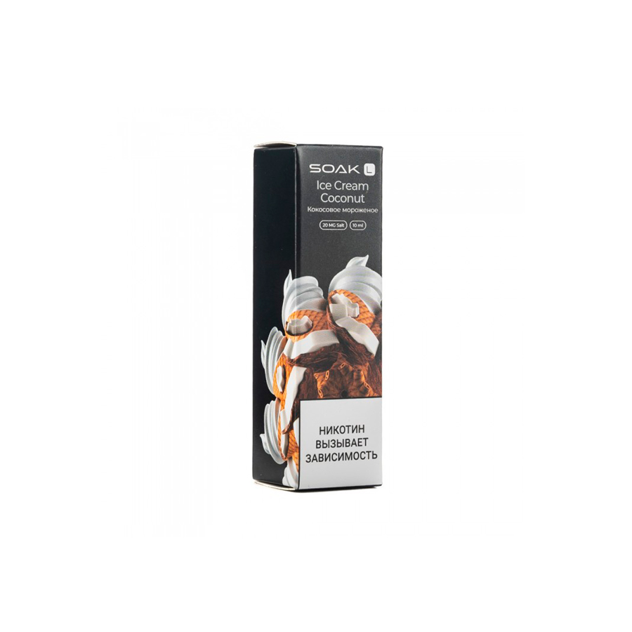 Жидкость Soak L Salt "Ice Cream Coconut" 10 мл