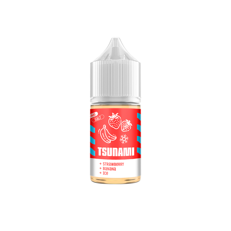 Жидкость Tsunami Salt "Strawberry + Banana + Ice" 30 мл